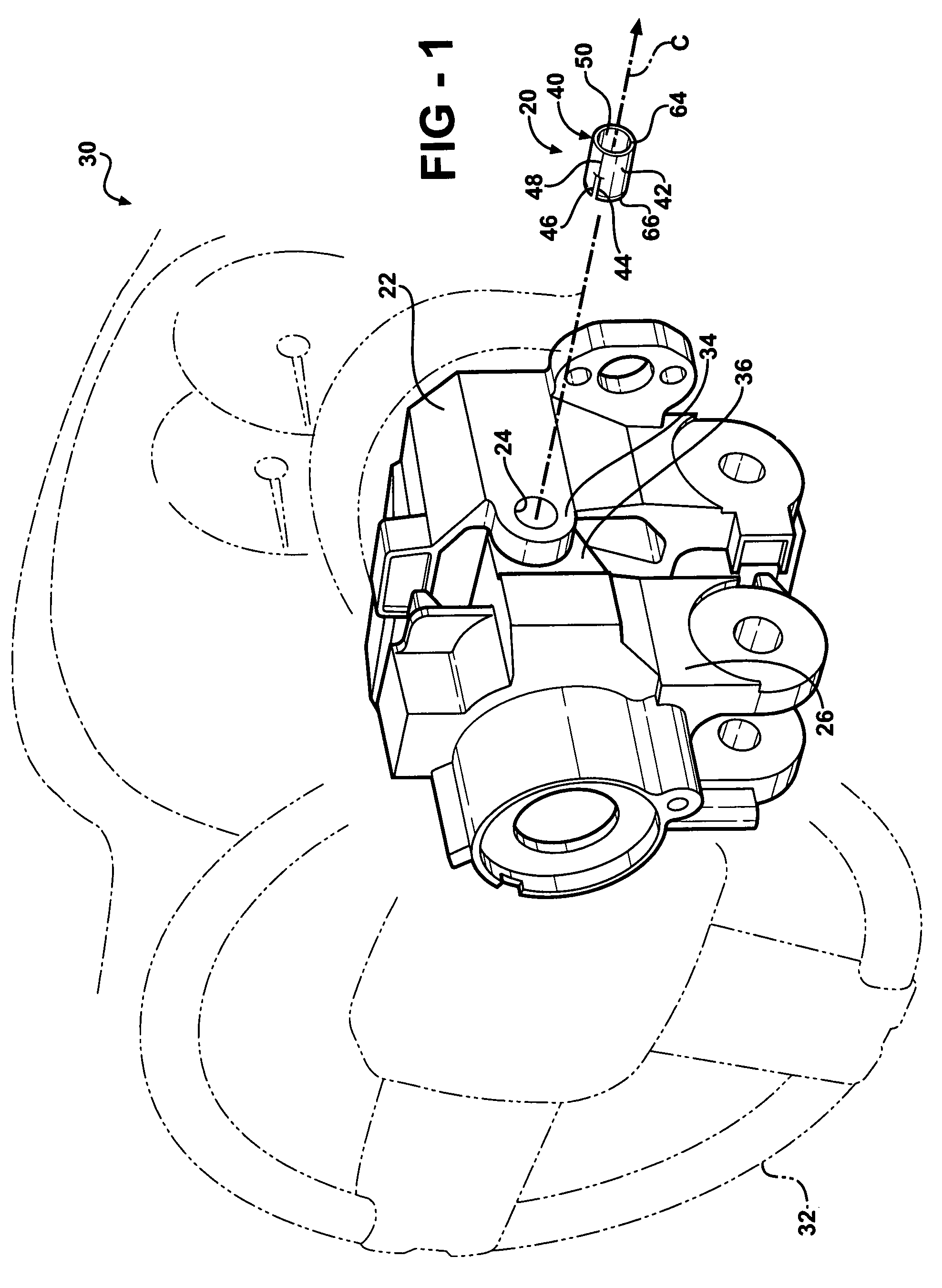 Tilt steering column assembly for a vehicle