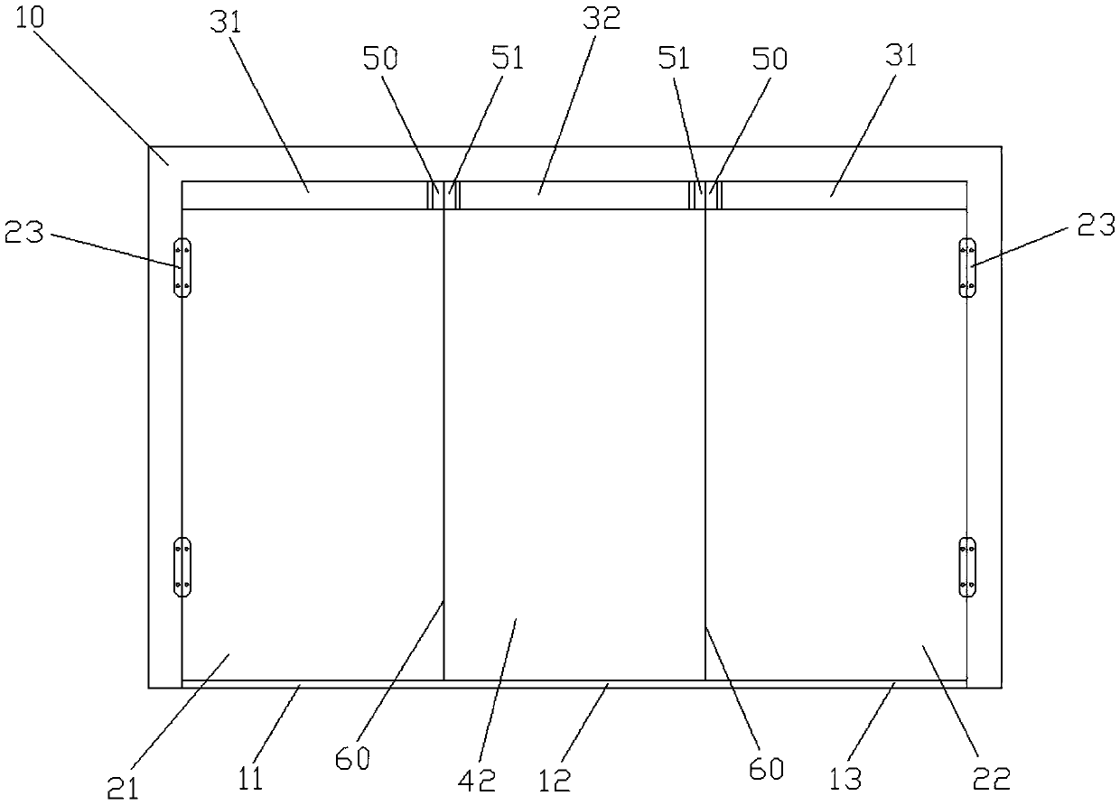 Side-hung sliding door with screen door