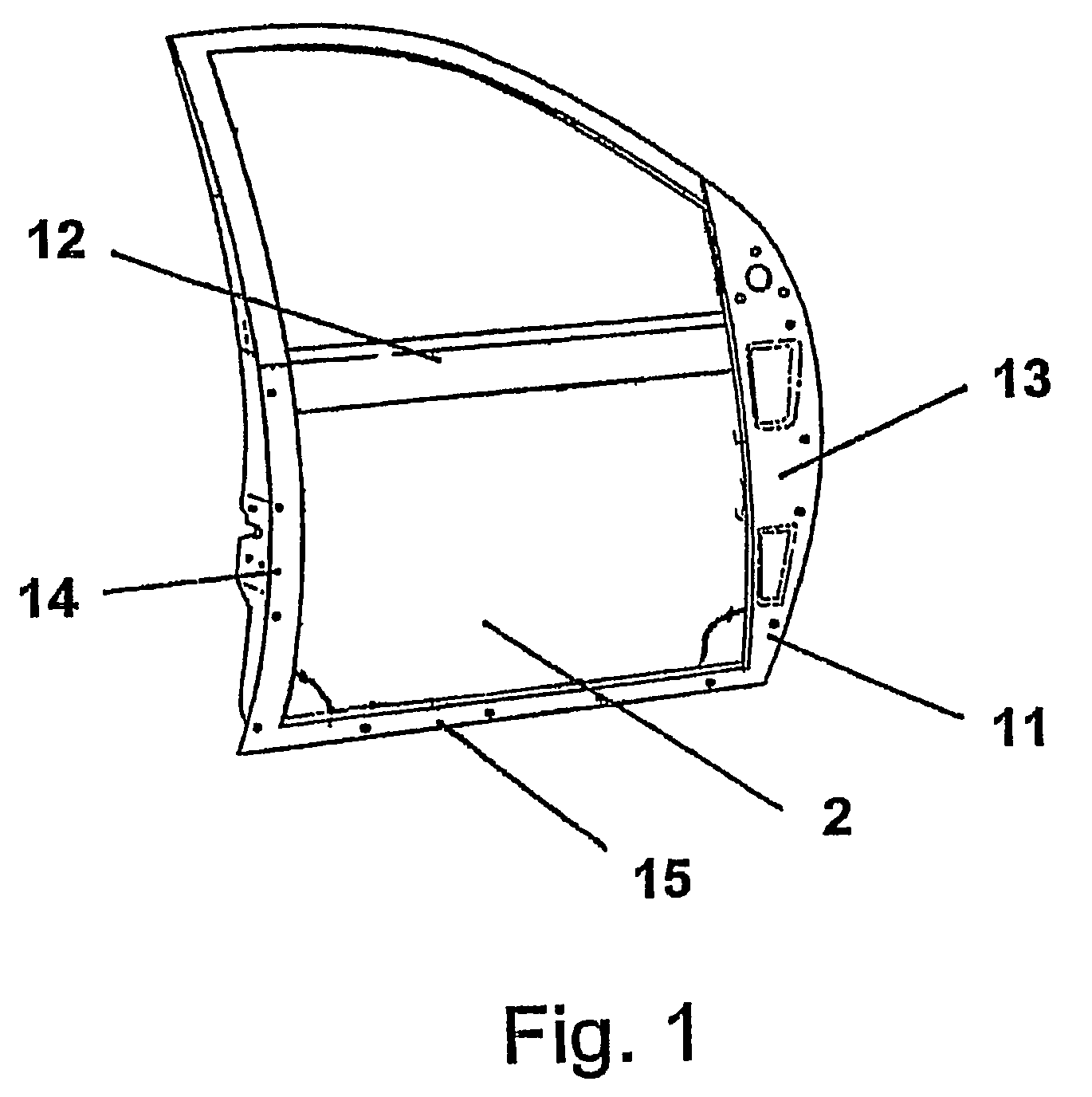 Vehicle door and method for the production thereof