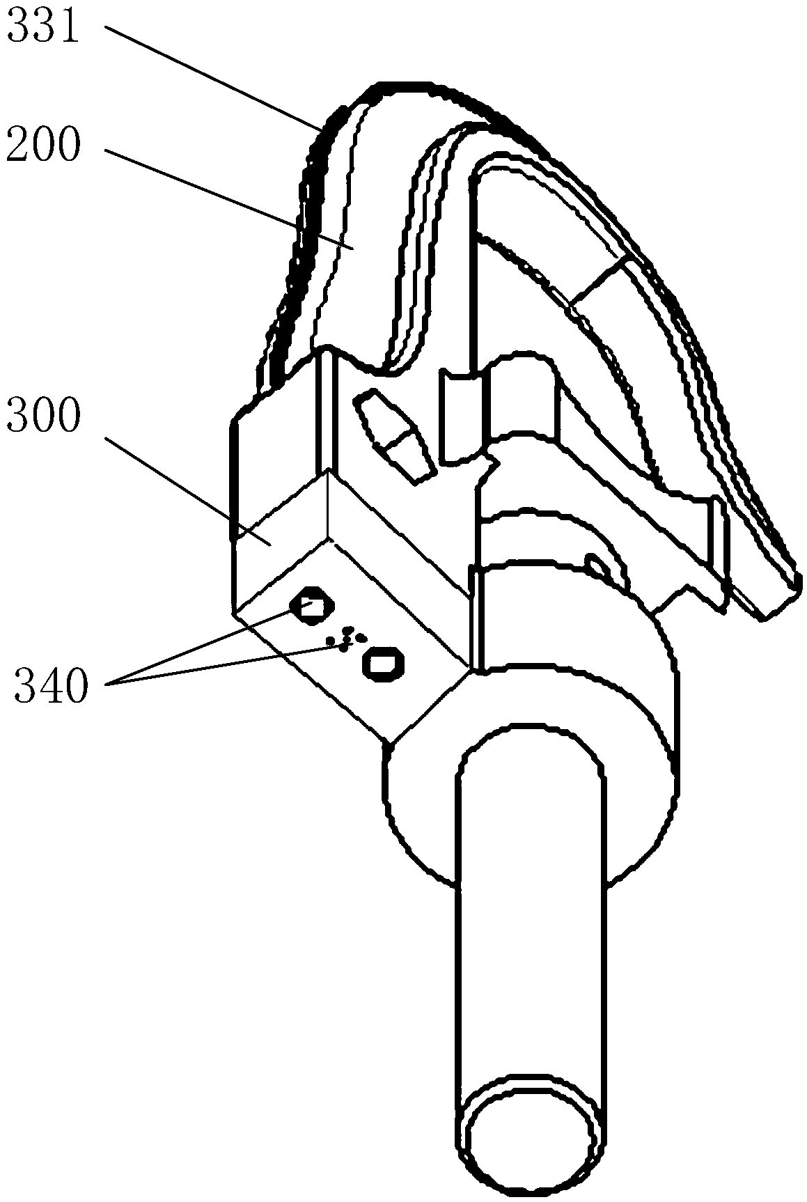 Electricity-testing grounding lead hanger with GPS (Global Position System) function, and grounding measurement device