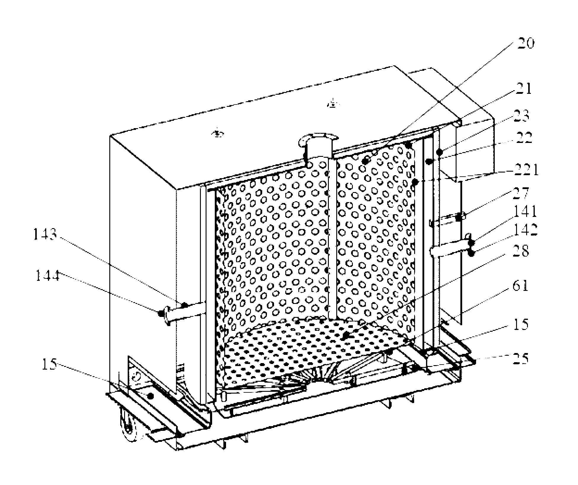 Garbage decomposition processing device