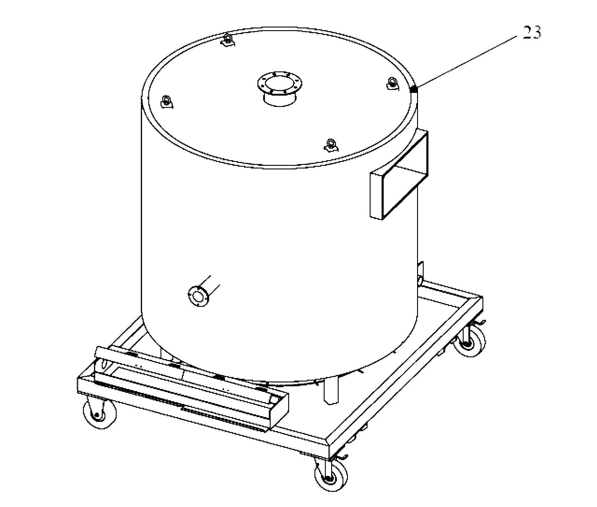 Garbage decomposition processing device