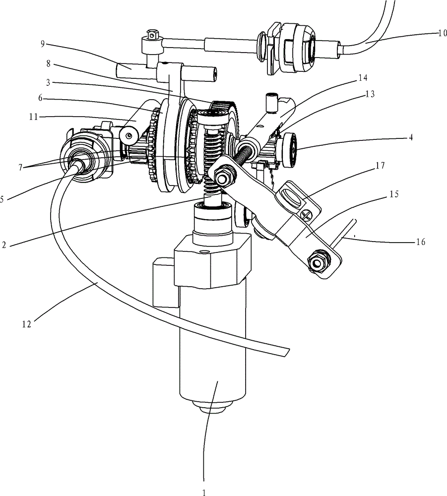 Manual operation and automatic operation integrated device for clutch