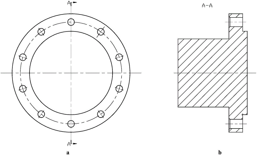 The clamping method when processing the upper and outer parts of the metal shell