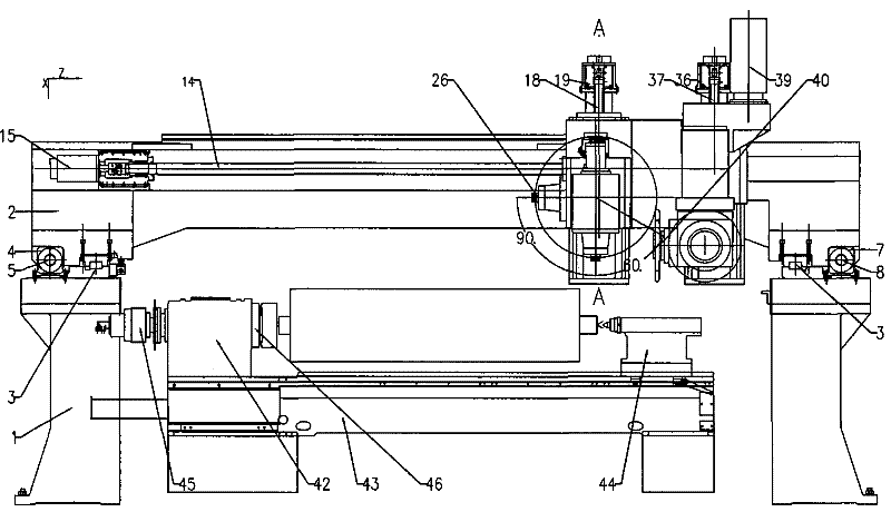 Irregular stone multifunctional composite processing center with double five-axle linkage system