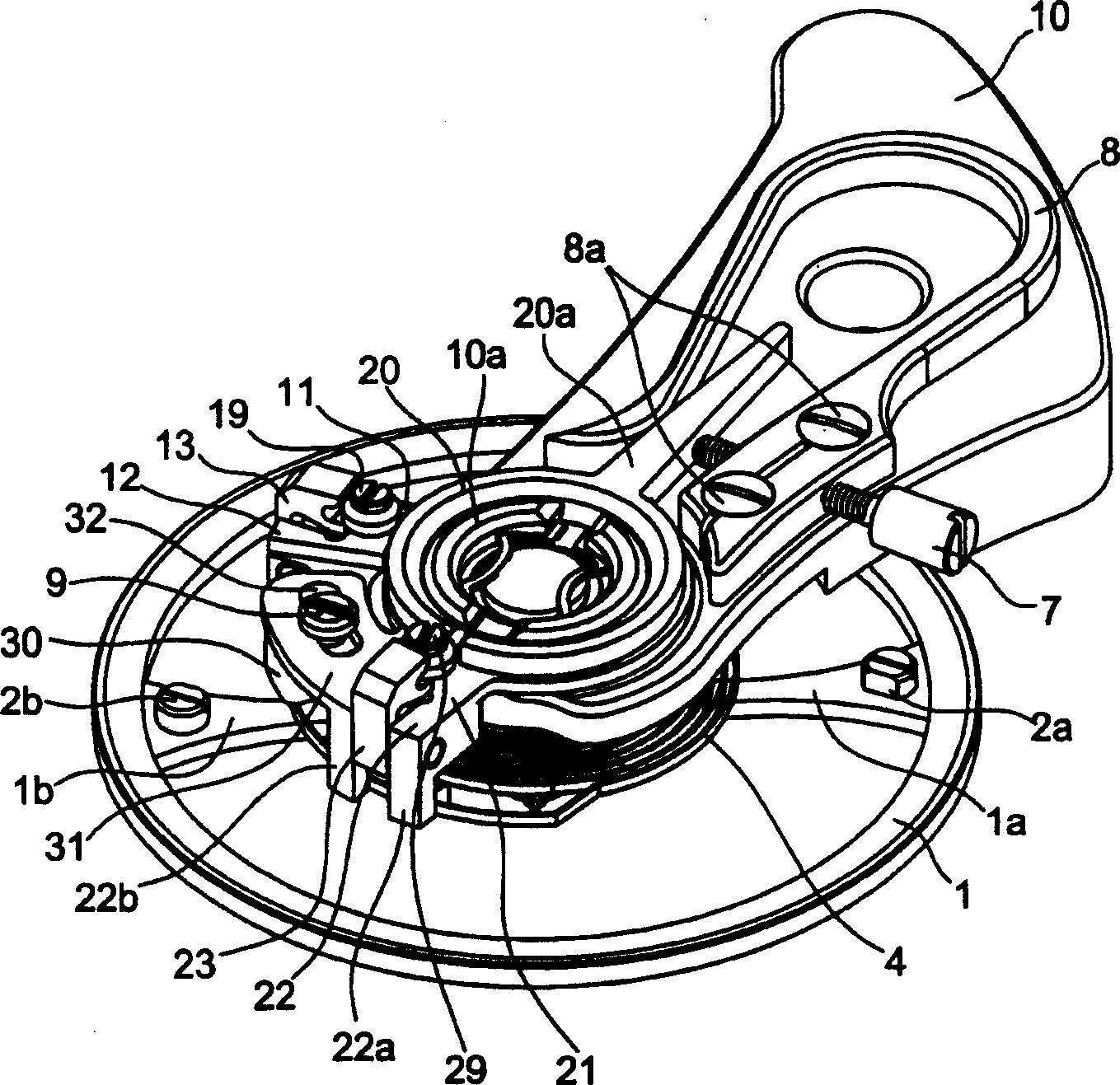 Device for the fine adjustment of a balance spring