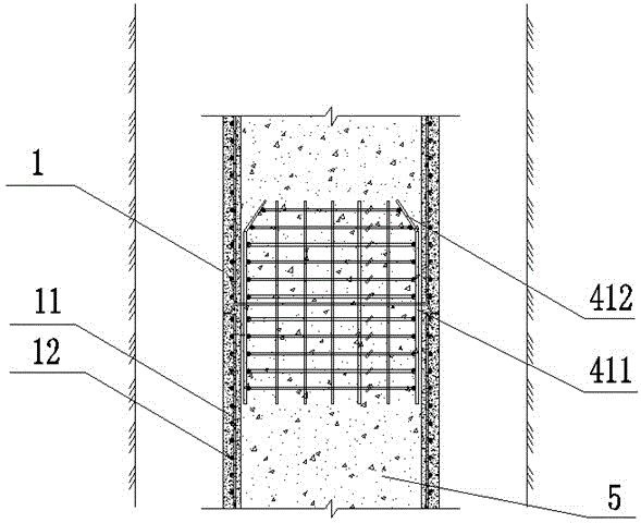 Reinforced concrete pipe for structure of rotatablely excavated pile shell