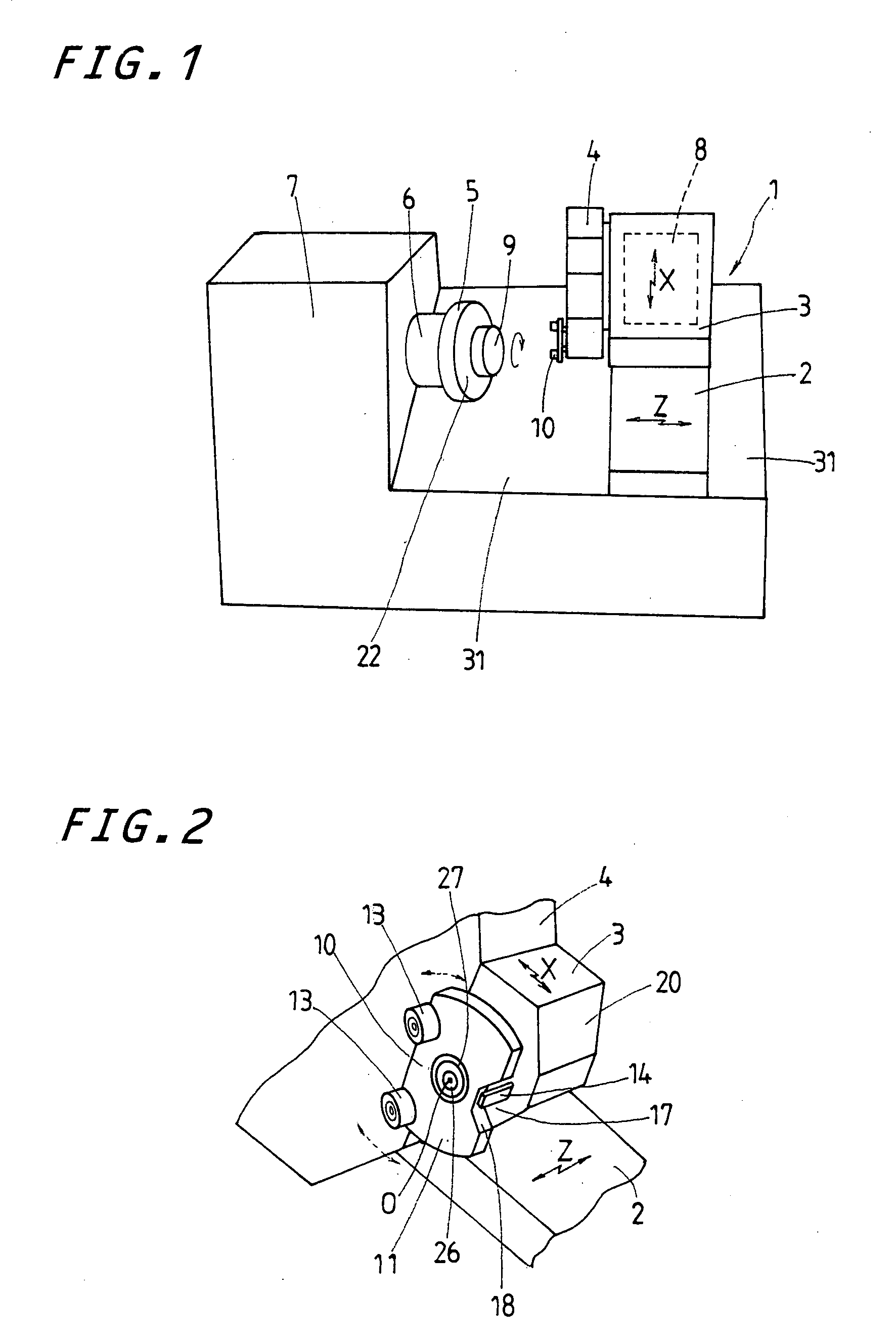 Centering process in chucking work and apparatus therefor