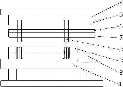 Continuous stamping processing method of pipe clamp