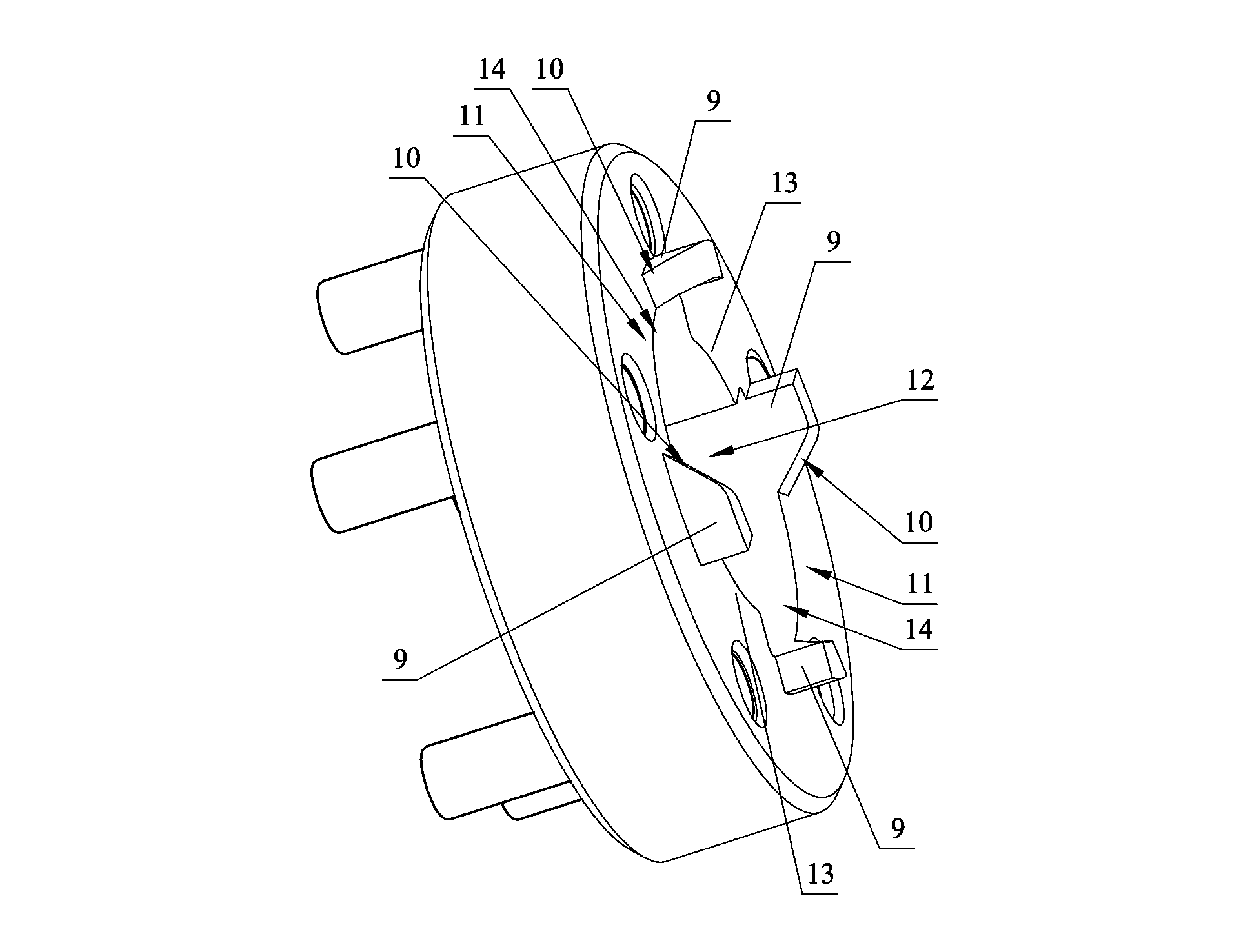 Main shaft self-locking mechanism