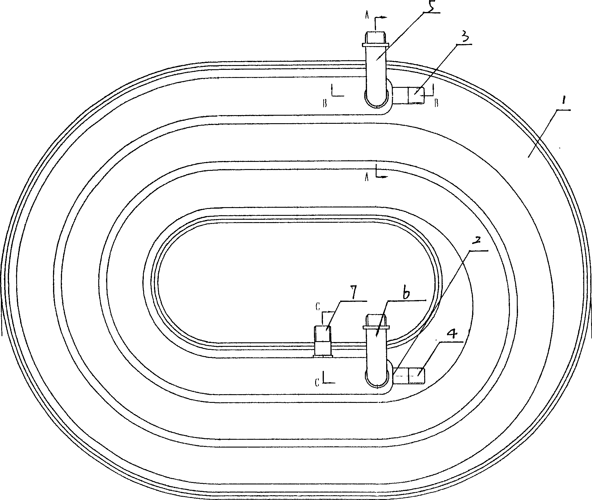Spiral bellows type heat exchanger