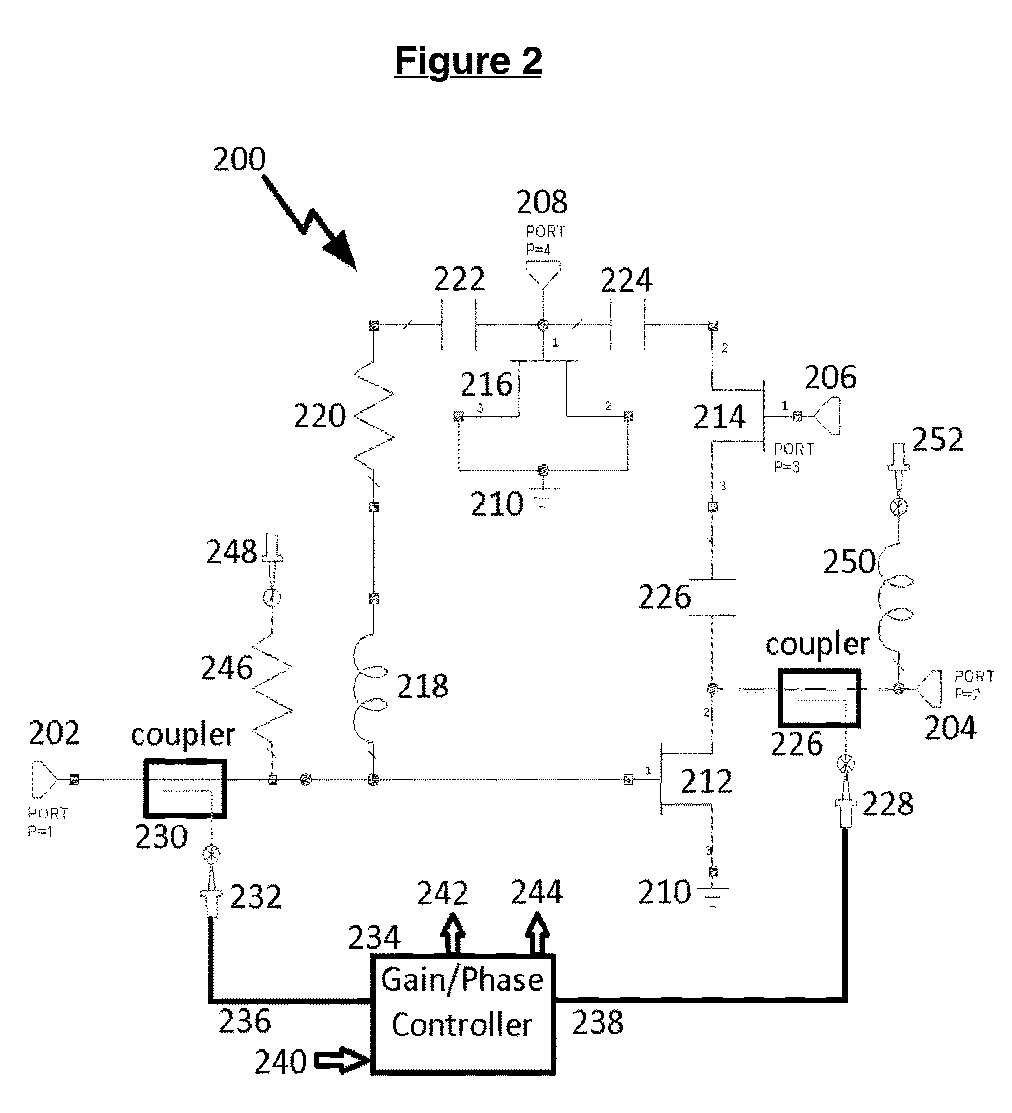 Method and system for linearizing an amplifier using transistor-level dynamic feedback