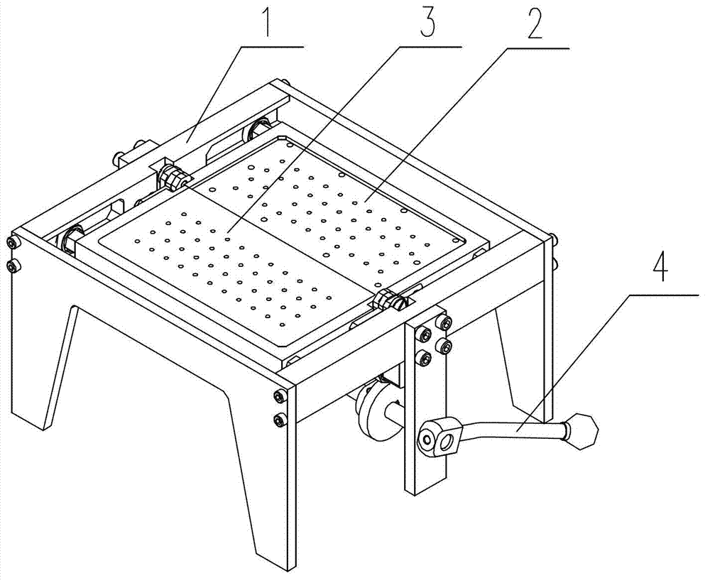 Manual splitting device of solar battery sheet