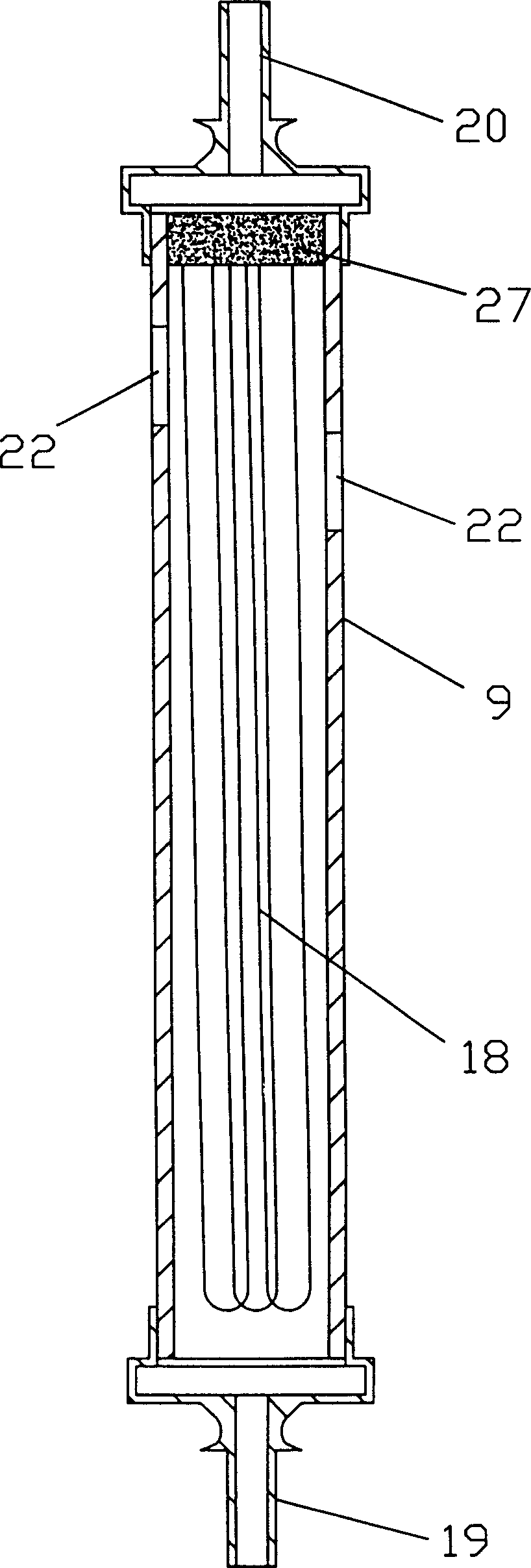 Honeycomb can-type hollow fiber membrane separating equipment