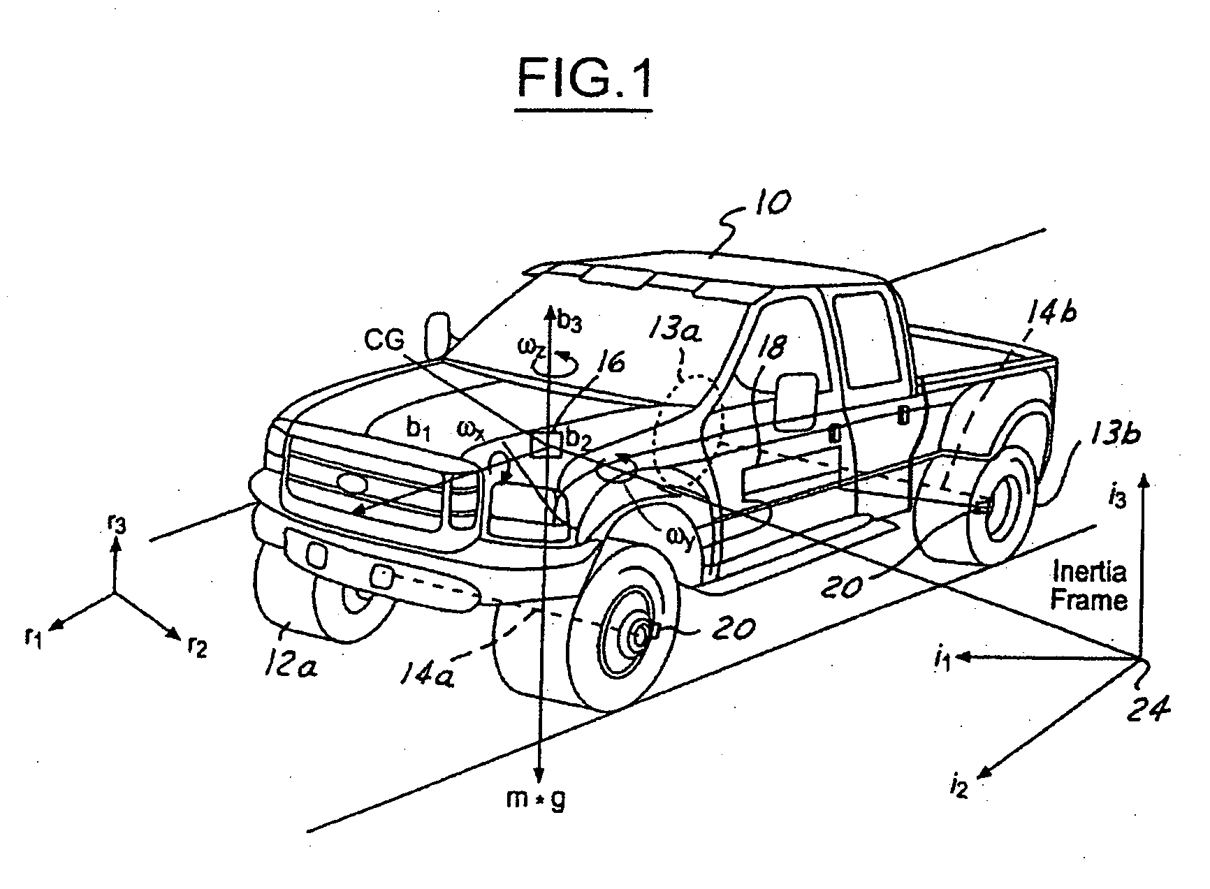 Method and apparatus for determining adaptive brake gain parameters for use in a safety system of an automotive vehicle