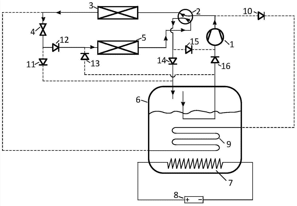 Anti-liquid shock air conditioning defrosting system