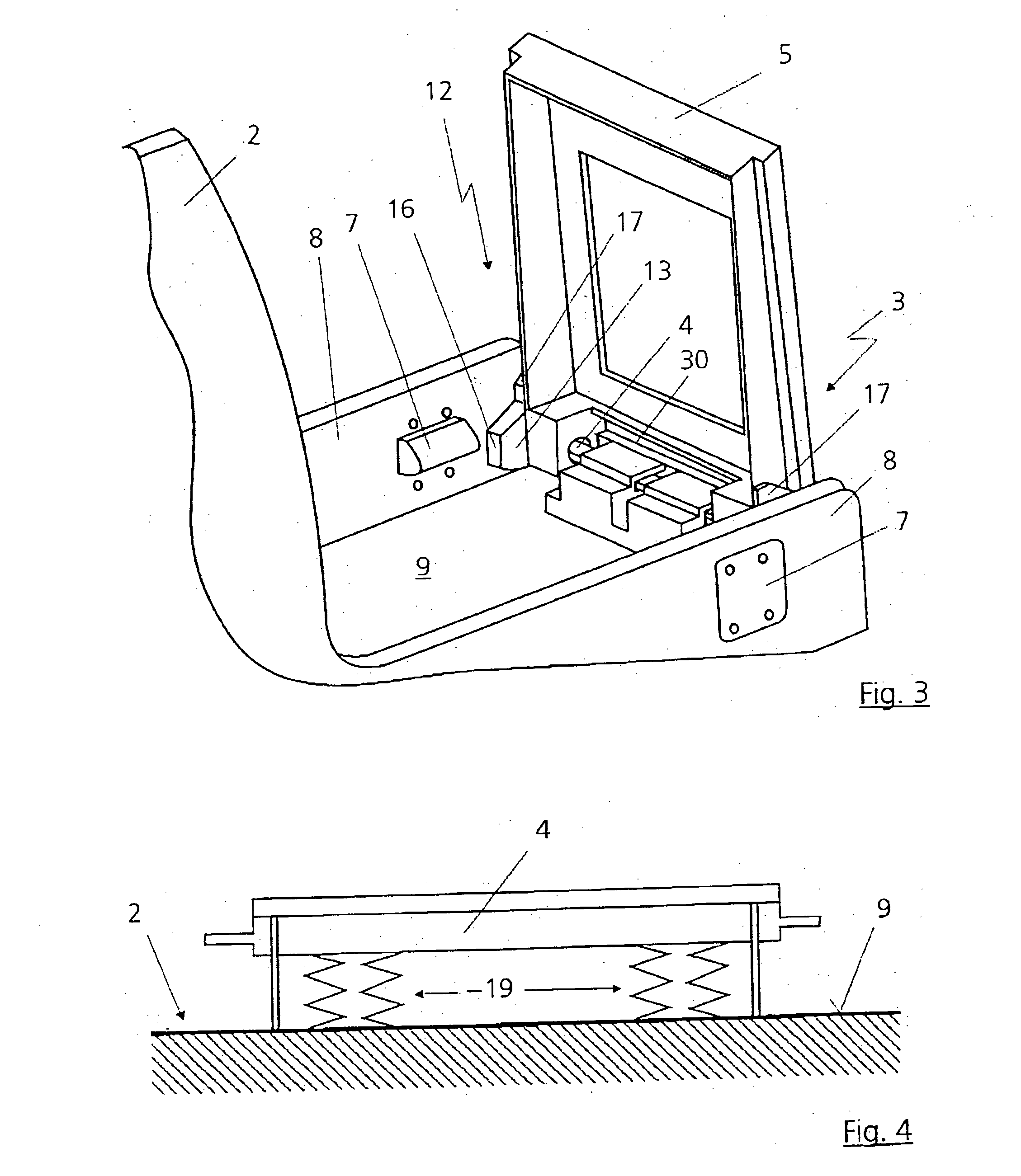 Securing apparatus for a portable electronic unit