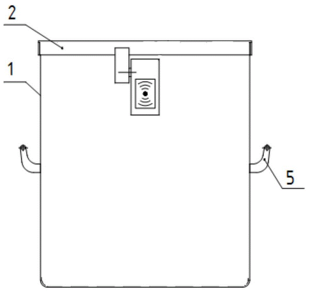 Particle or powder material sample collection bucket