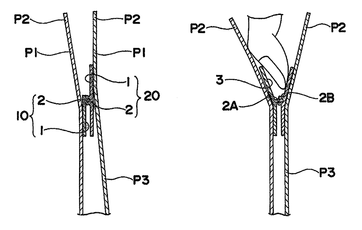 Child-resistant zipper and packaging bag incorporating said zipper