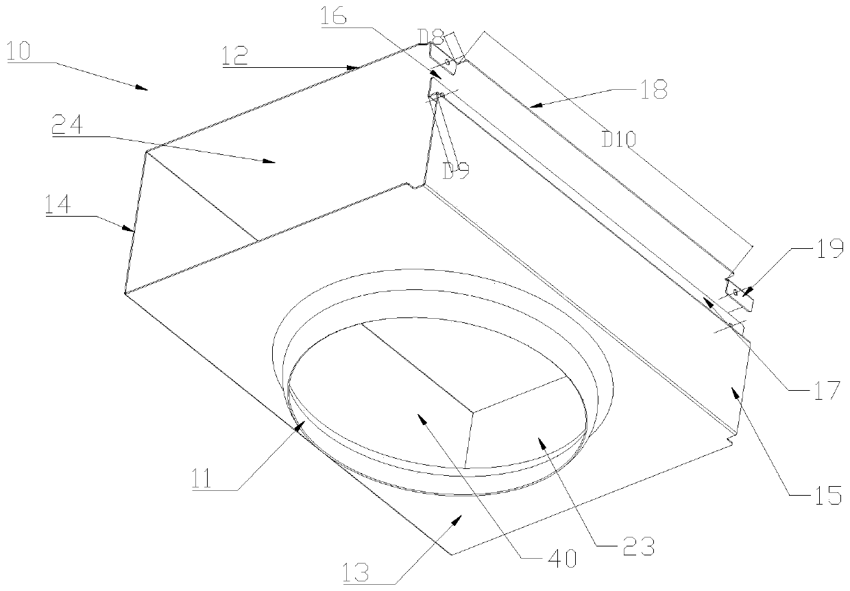 An internal circulation range hood