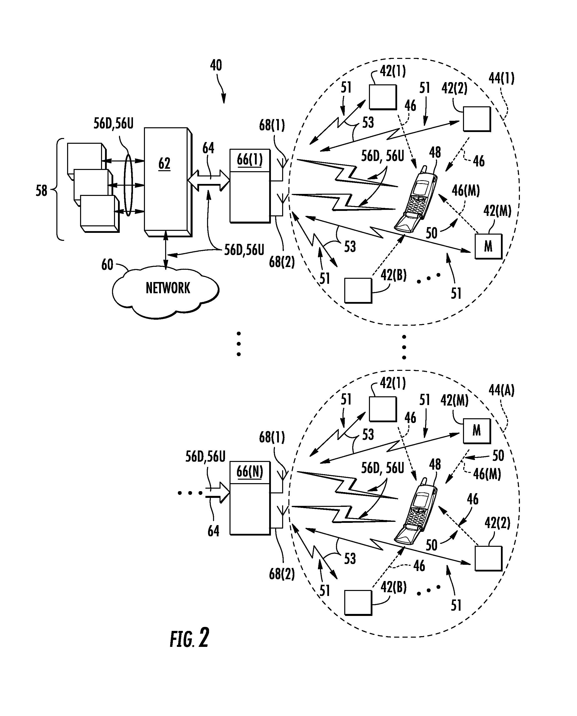 Ultrasound-based localization of client devices in distributed communication systems, and related devices, systems, and methods