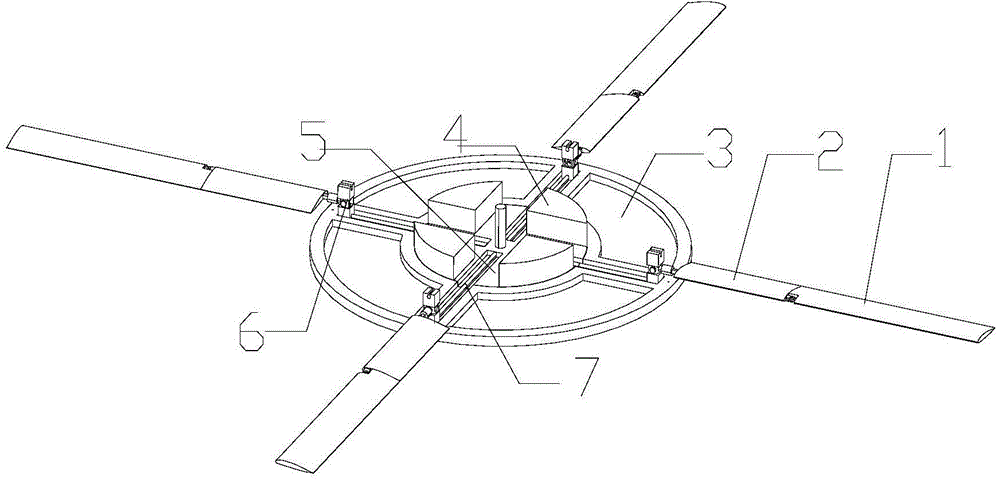 Telescopic foldable rotor wing