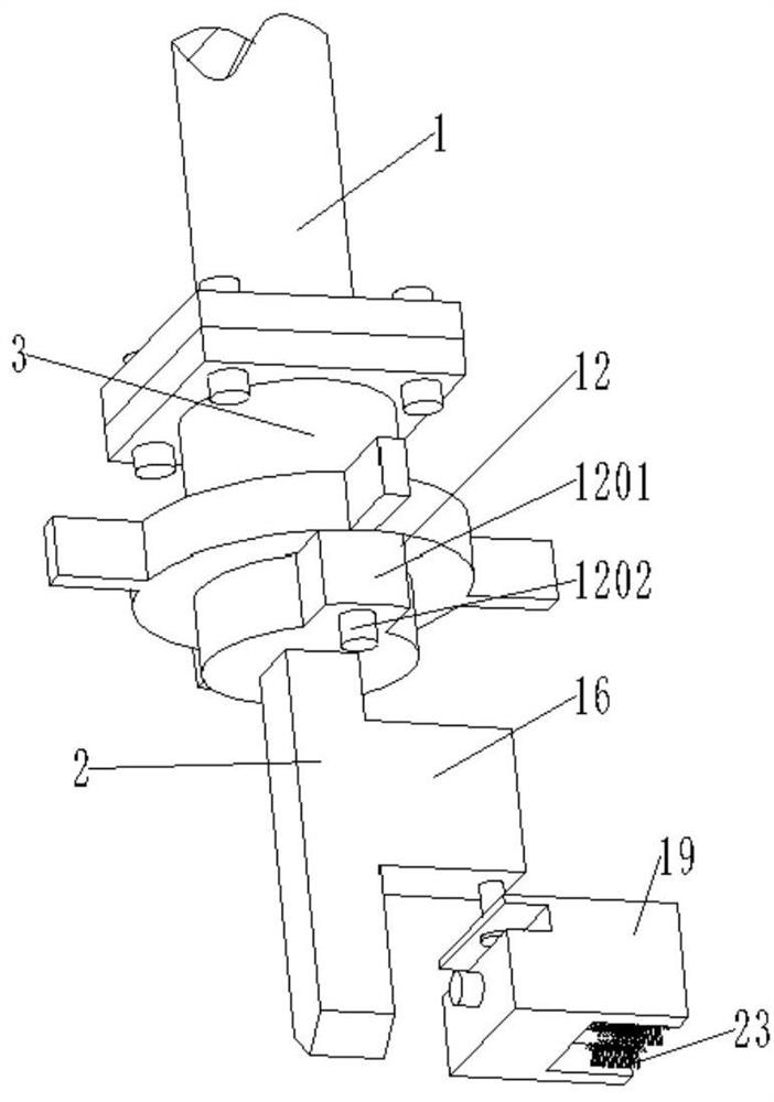 Turning tool structure of steel bar friction welding machine