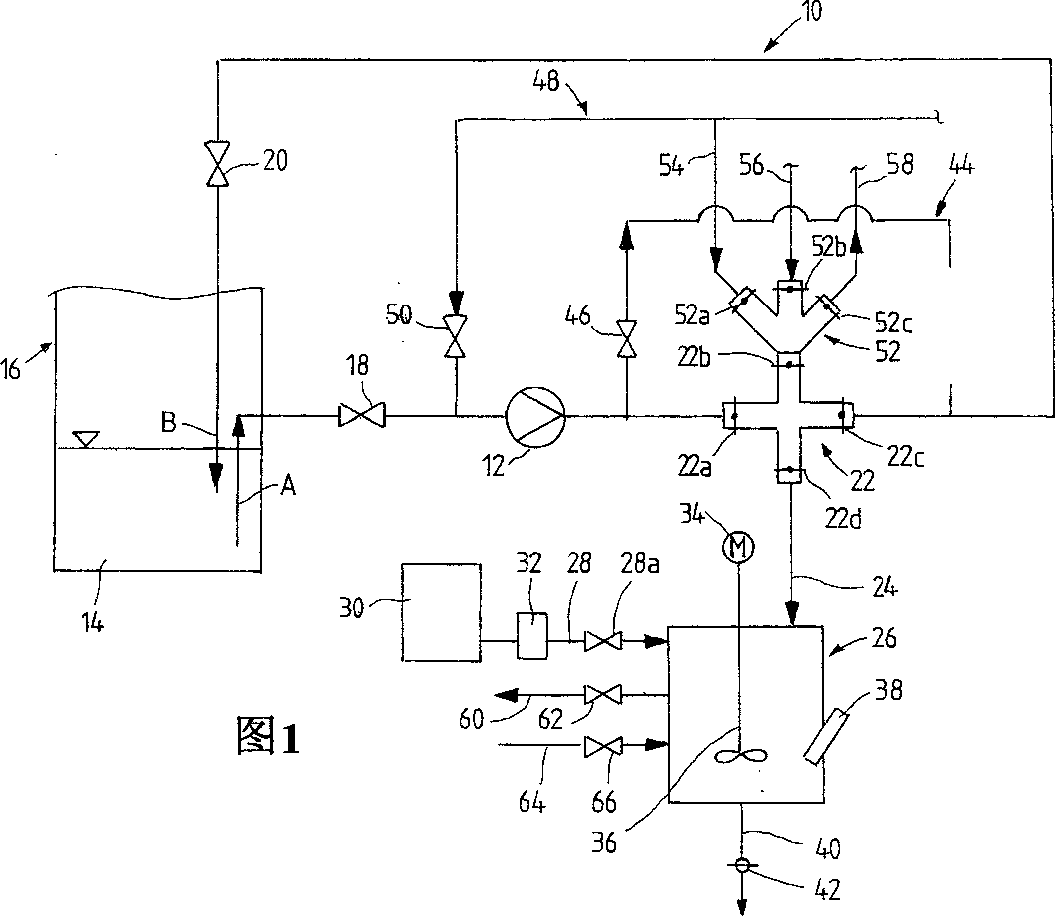 Method for the determination of the caco3 content in a washing liquid