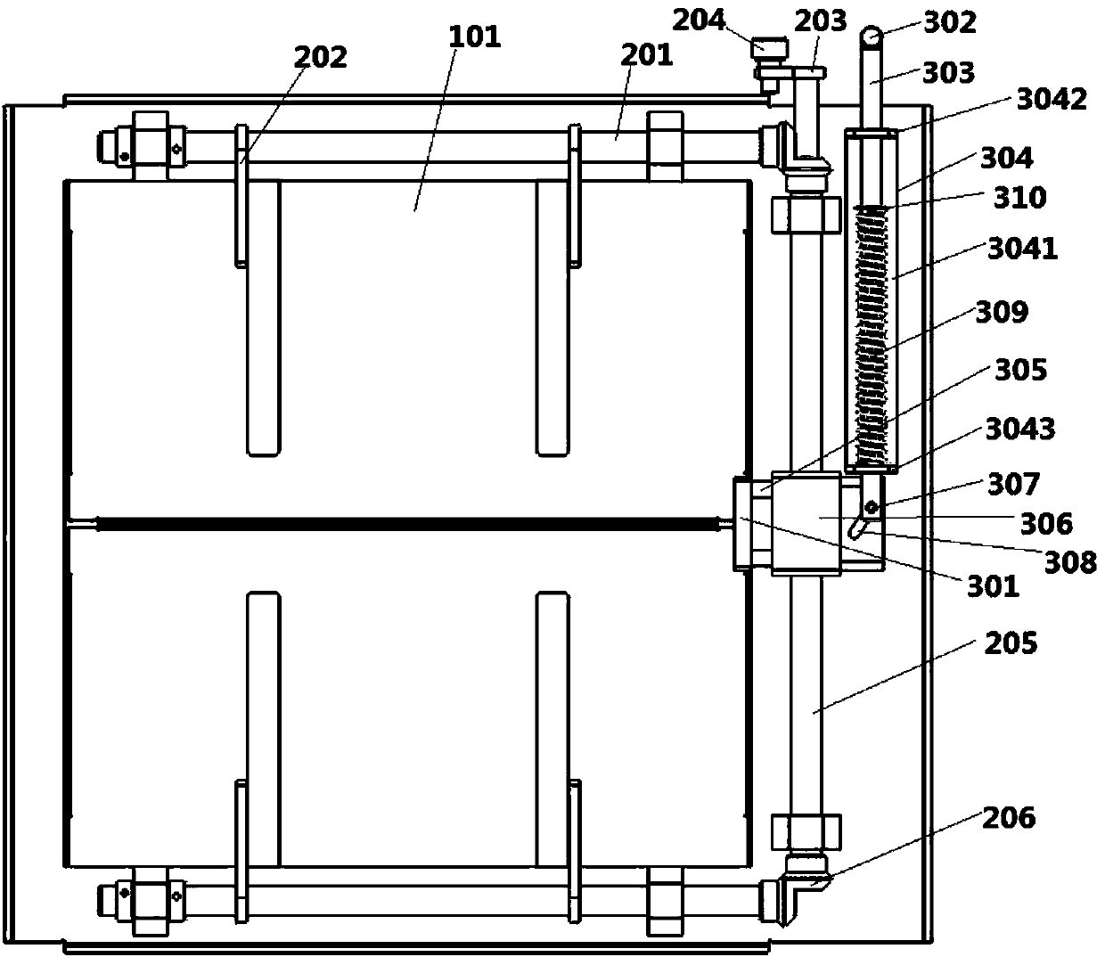 Gear drive synchronous overturning type bogie and control method thereof