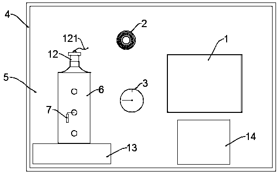 Multifunctional physical gas acting experimental apparatus