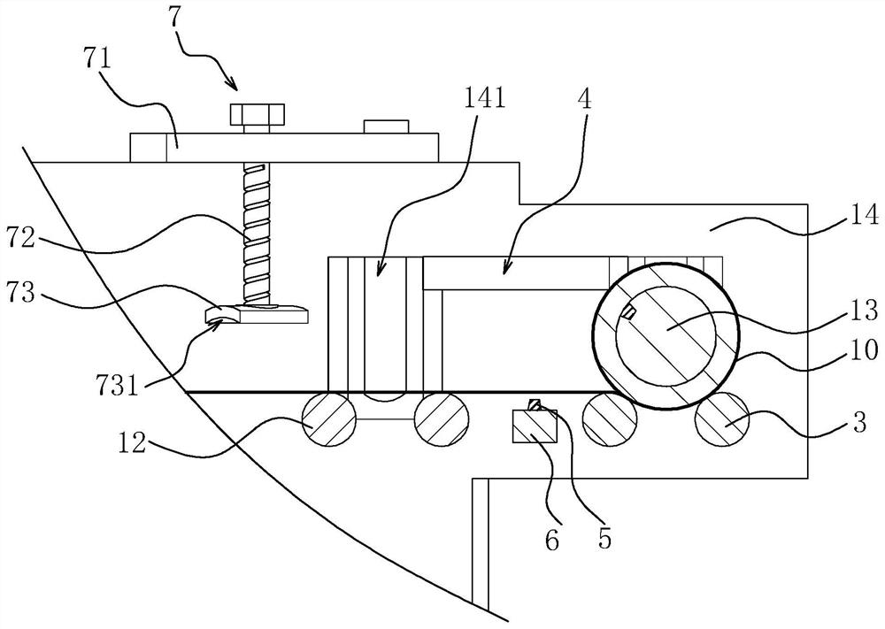 Yarn fixing device and method for warping machine