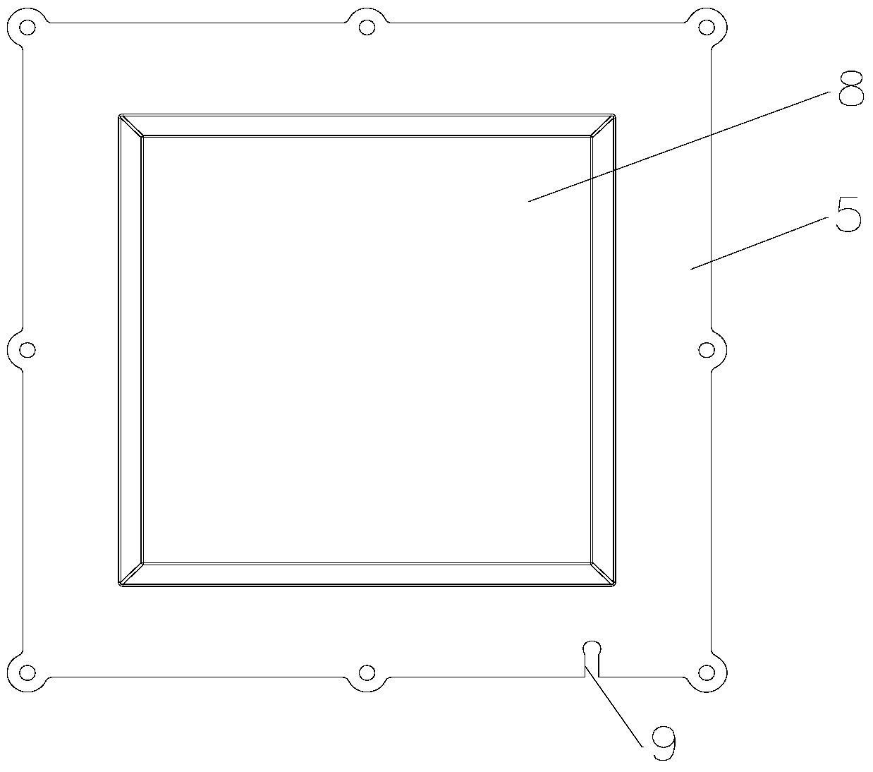 A square led downlight