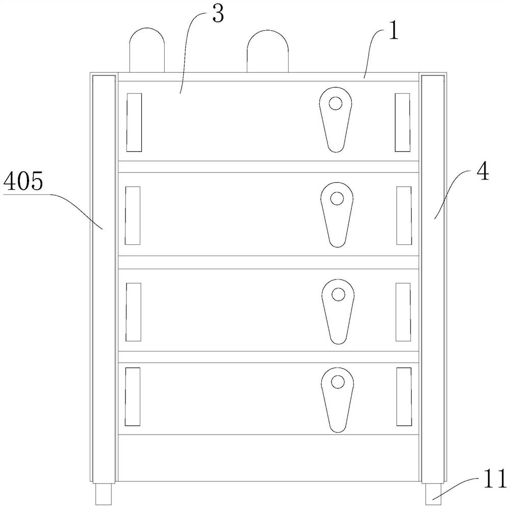 Anti-toppling drawer type switch cabinet
