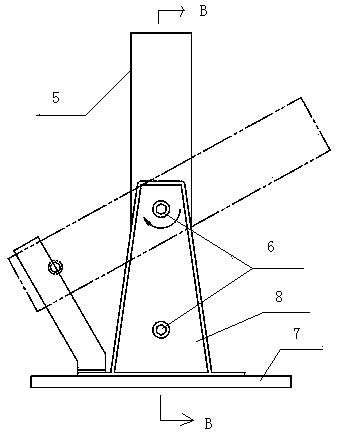 Locking mechanism for tubular vertical rod and tubular vertical rod device employing locking mechanism