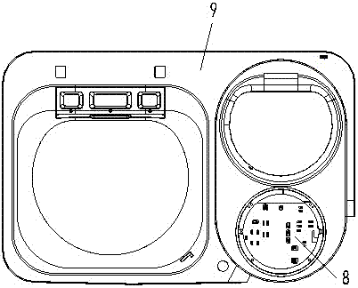 Circuit fixing structure of washing machine and washing machine