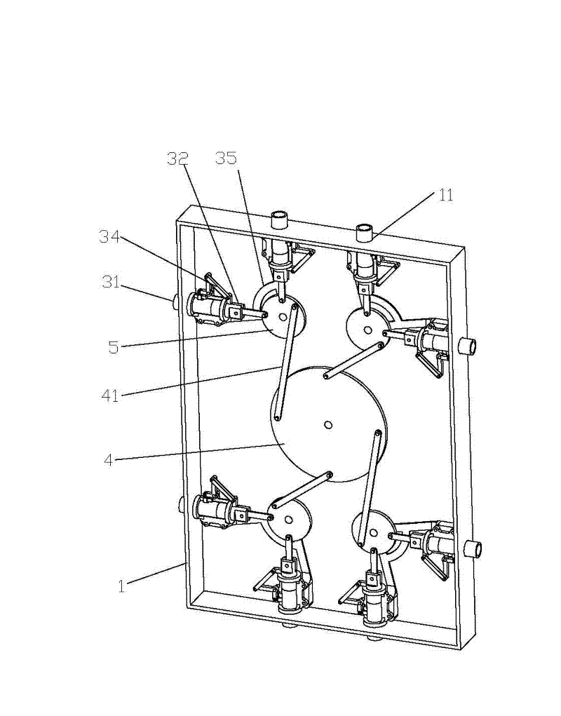 Fingerprint lock transmission mechanism of safe