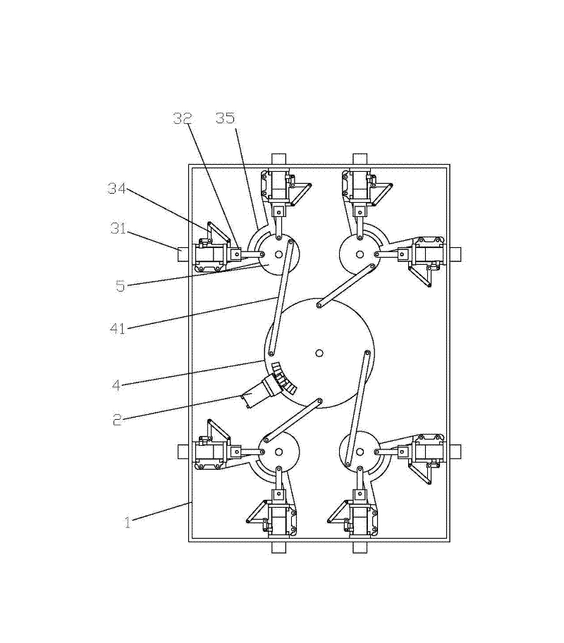 Fingerprint lock transmission mechanism of safe