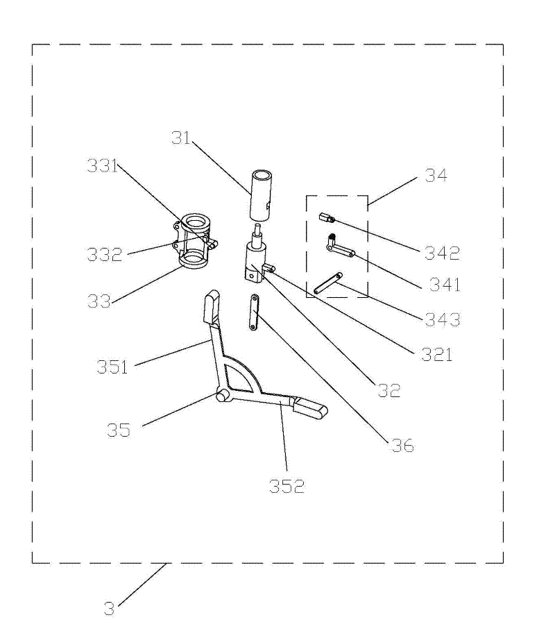 Fingerprint lock transmission mechanism of safe