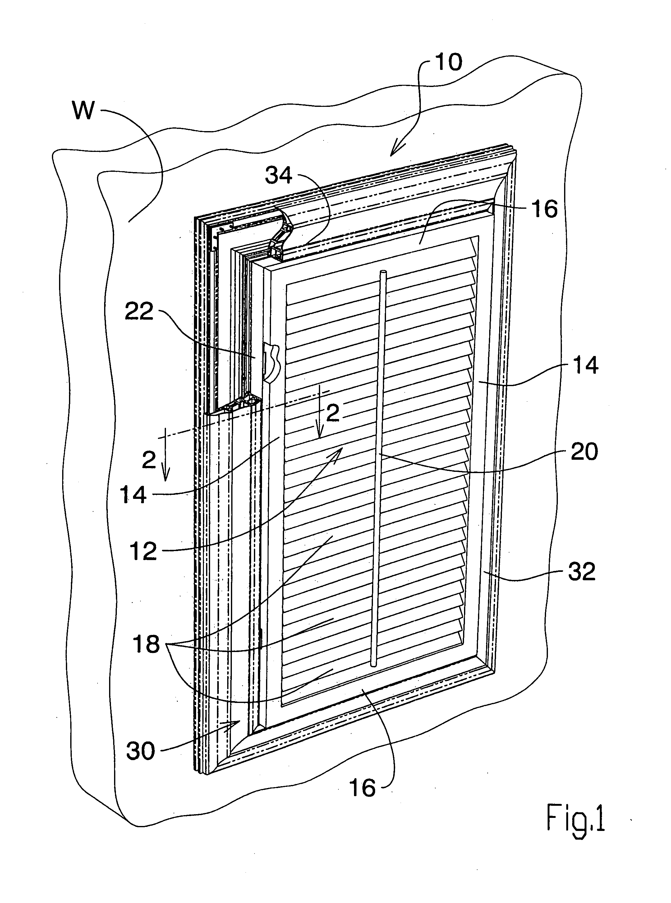 Shutter border frame with channel and cover plug