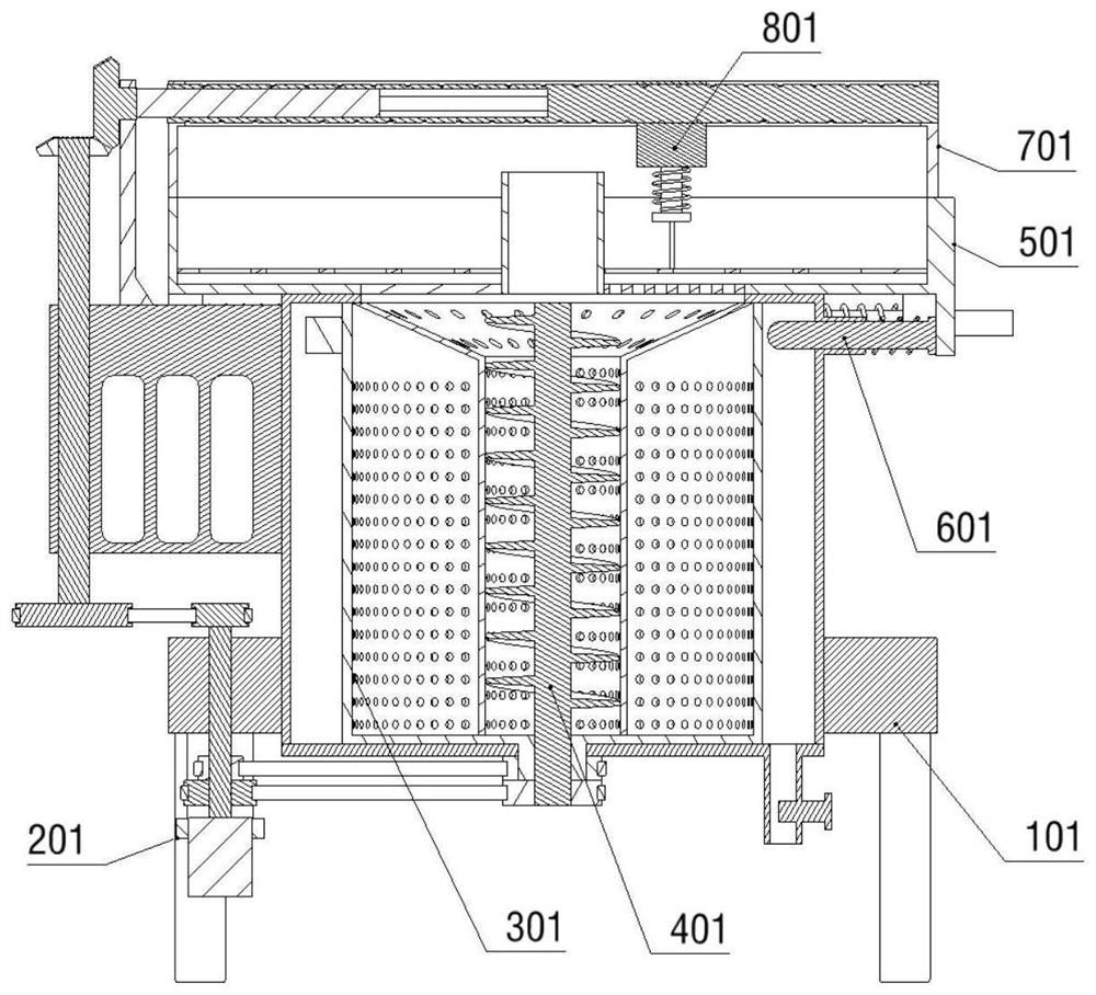 Separation equipment for preventing sludge blockage in sewage treatment