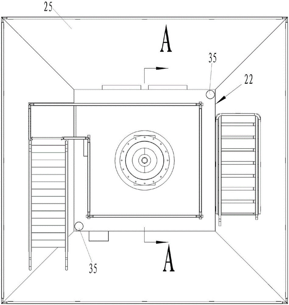 Radar dedicated tower system integrating shelter, escalator and installation platform