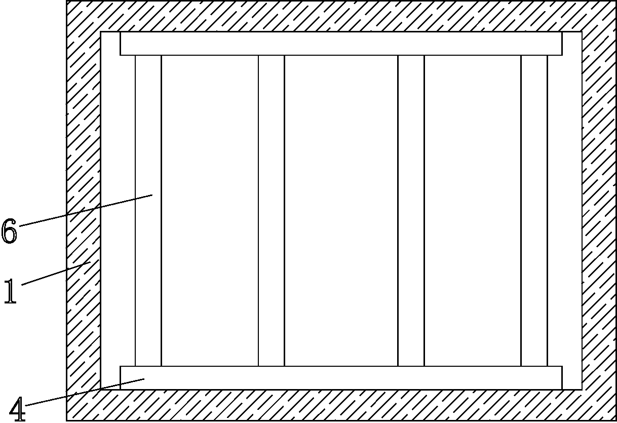 Supporting frame for grape planting