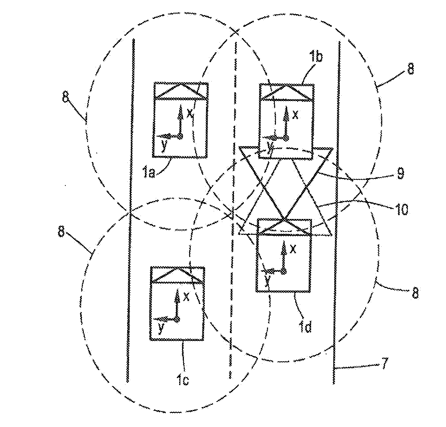 Method for associating a transmitter with a detected object in car-to-car communication and motor vehicle