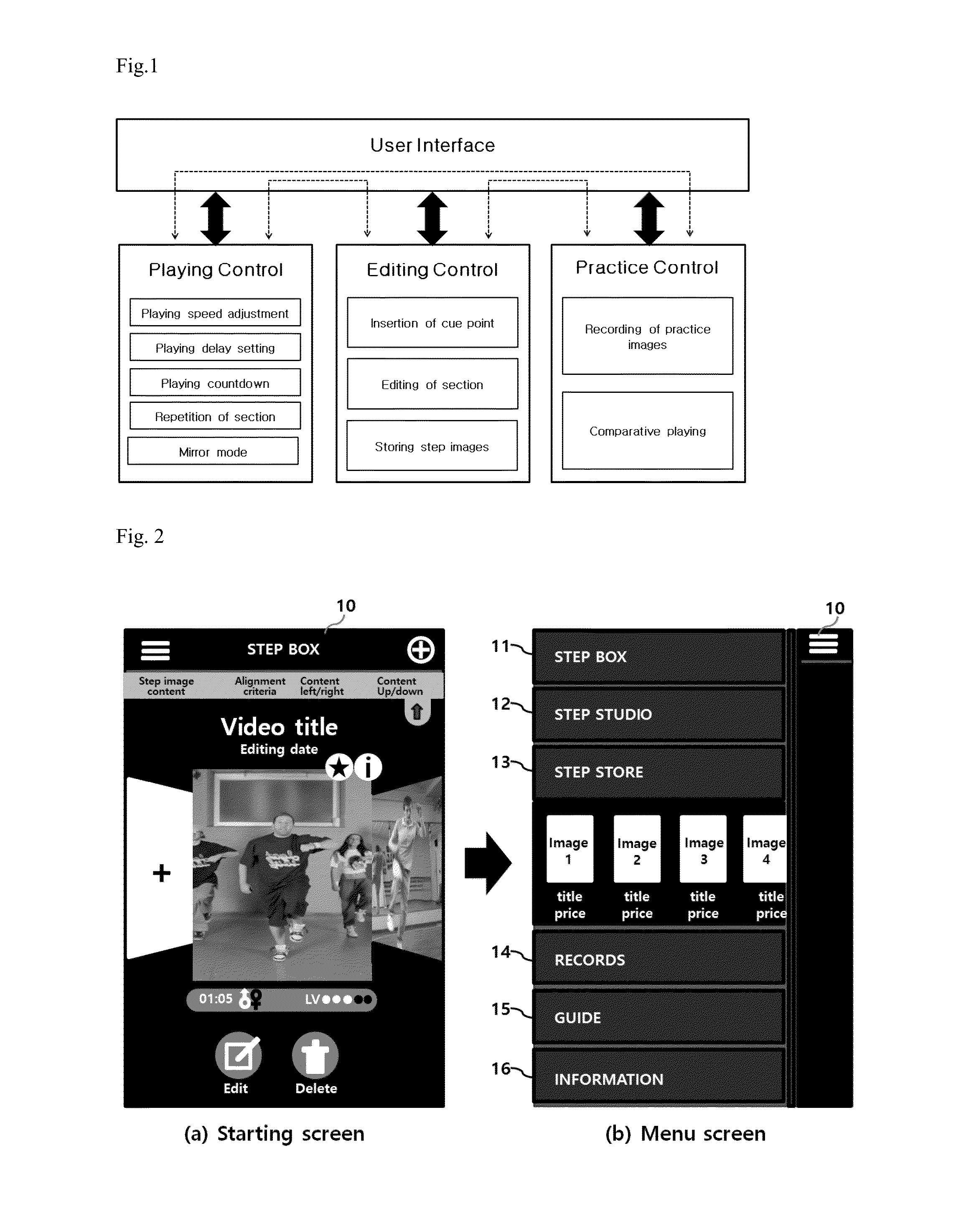 An apparatus of providing a user interface for playing and editing moving pictures and the method thereof
