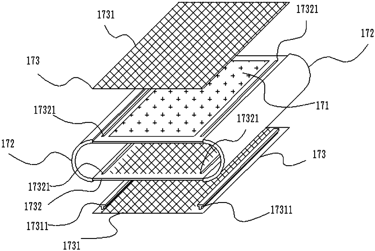 Filter device comprising transmission cross-flow flat sheet membrane members and method