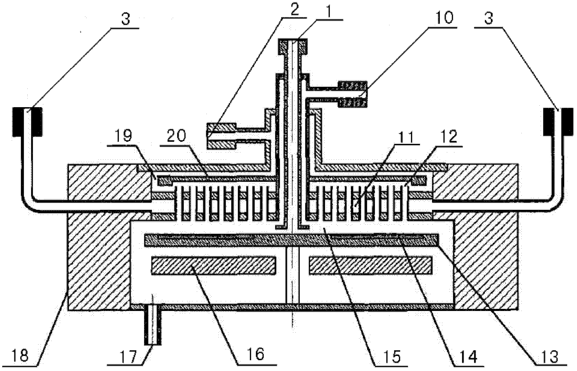 Device for realizing spray uniformity of MOCVD (Metal-Organic Chemical Vapor Deposition) and application of device