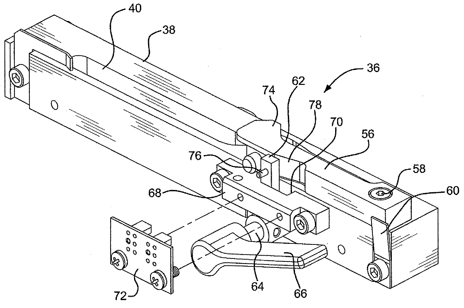 Clamp locking mechanism in device for welding plastic tubes