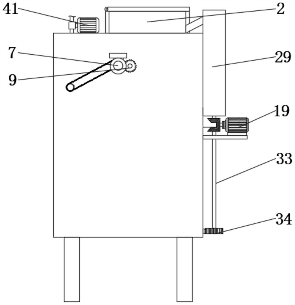 Organic fertilizer production equipment with stirring fermentation device