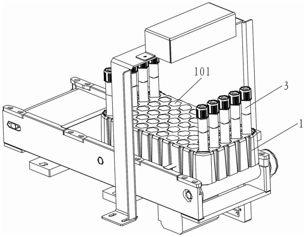 Test tube detection device and test tube detection method