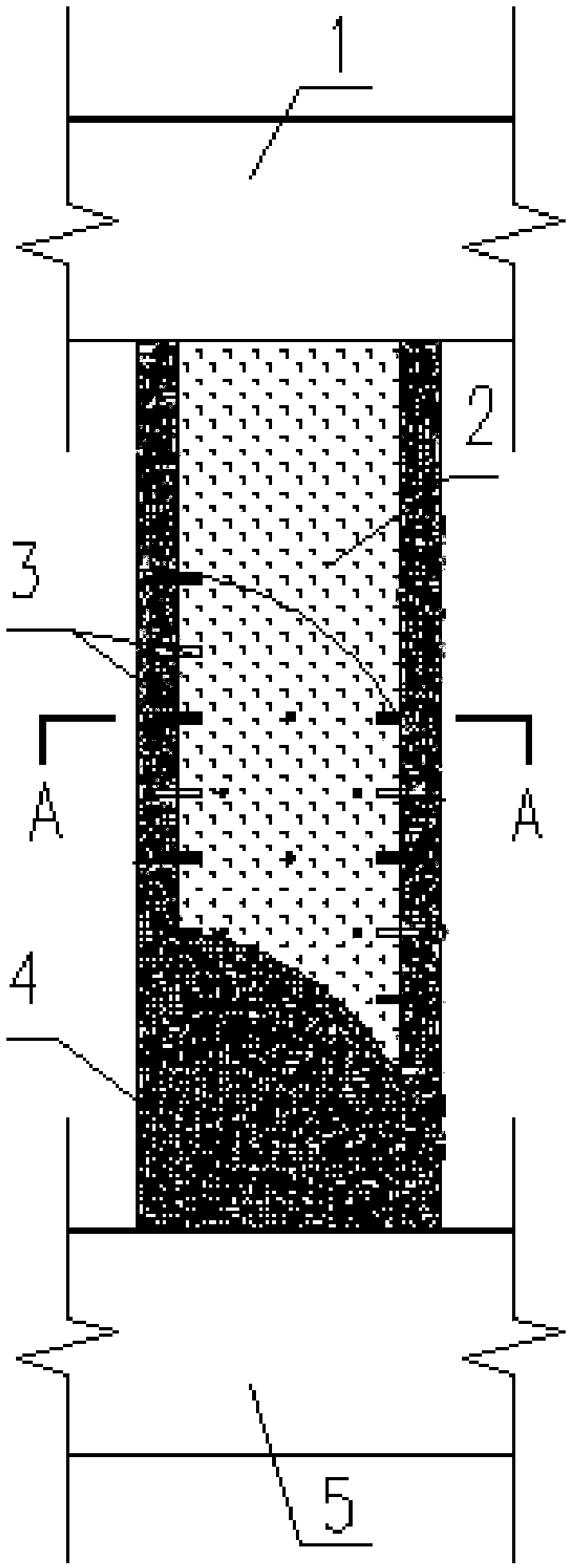 Method for reinforcing concrete columns by adopting UHPC